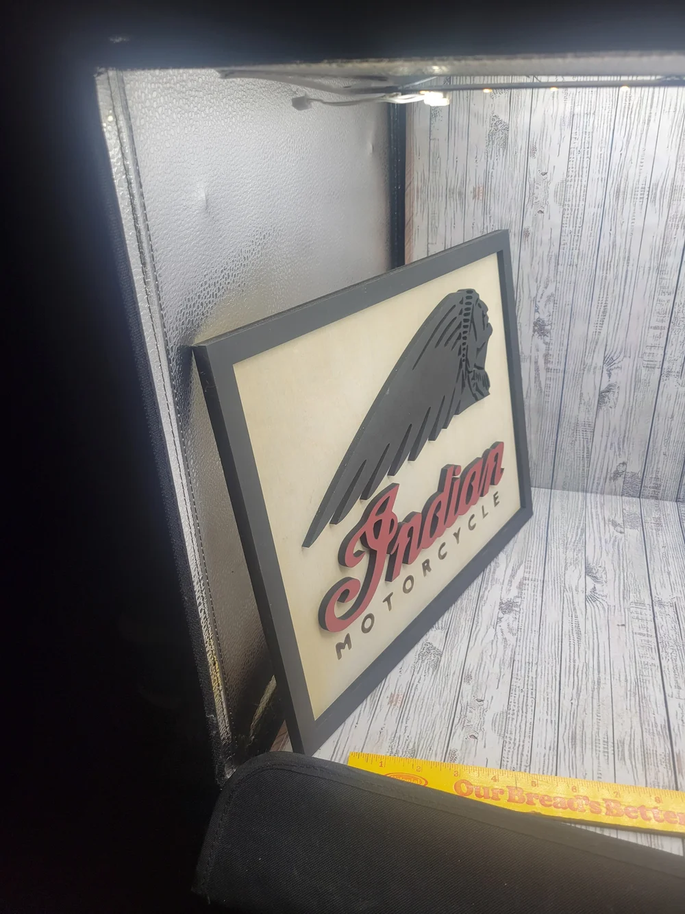 Indian Mototcycle Wooden Sign